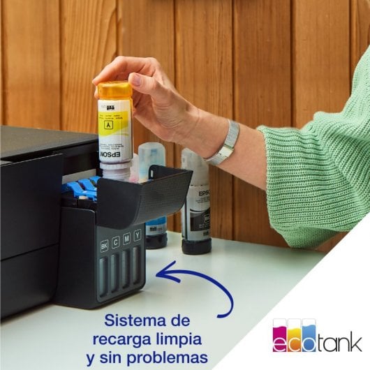 Epson EcoTank ET-2811 Multifunción Depósito de Tinta, Wi-Fi y Hasta 3 Años de Tinta Incluida