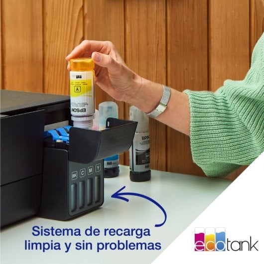 Epson EcoTank ET-2820 Multifunción con Depósito de Tinta, Wi-FI y Hasta 3 Años de Tinta Incluida