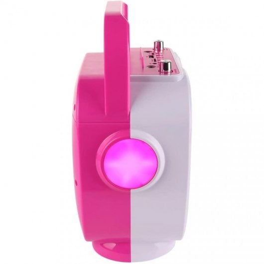 Dynasonic DK-201 Altifalante Karaoke com Microfone Rosa