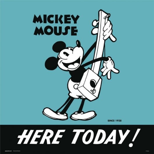 Erik Disney Mickey 90 Druck 30x30cm