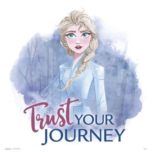 Erik Disney Frozen – Vertrauen Sie Ihrer Reise – Druck, 30 x 30 cm