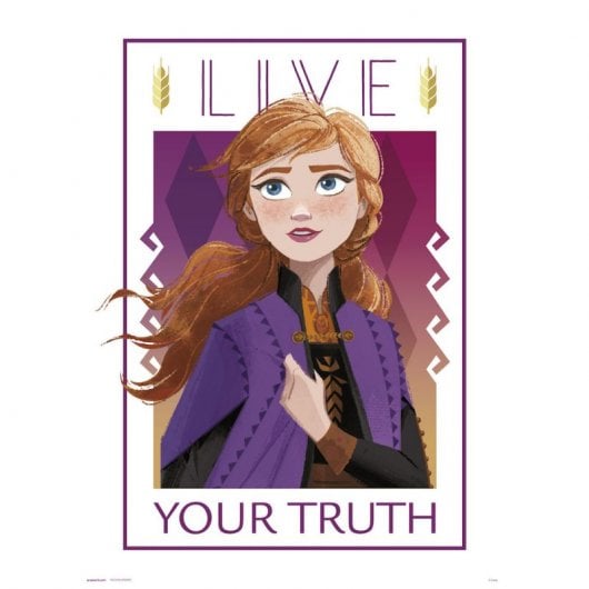 Erik Lámina Disney Frozen Live Your Truth 40x30cm