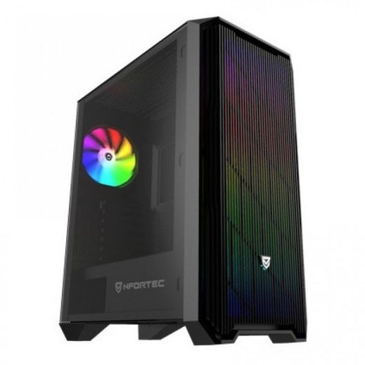 Nfortec AURIGA ARGB USB 3.0 con Ventana Negra