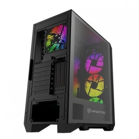 Nfortec AURIGA ARGB USB 3.0 con Ventana Negra