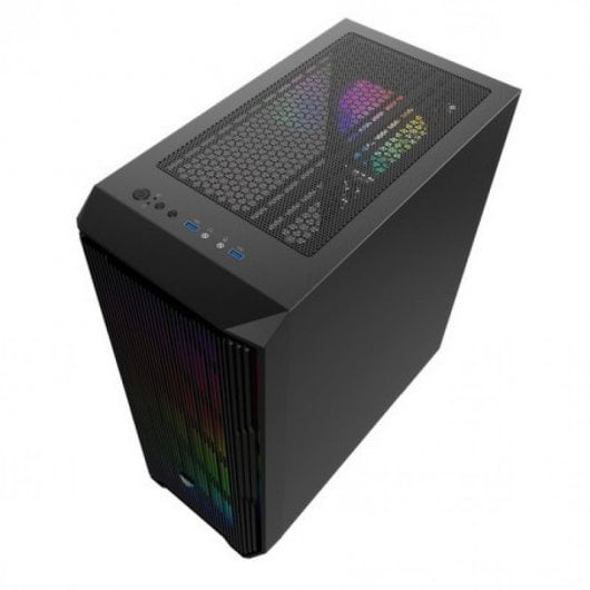 Nfortec AURIGA ARGB USB 3.0 con Ventana Negra