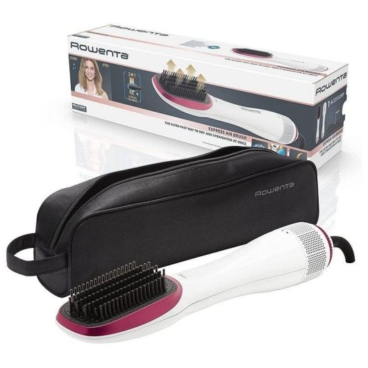 Escova Modeladora Rowenta CF6220F0 900W Cerâmica 3 Temperaturas Branco Rosa