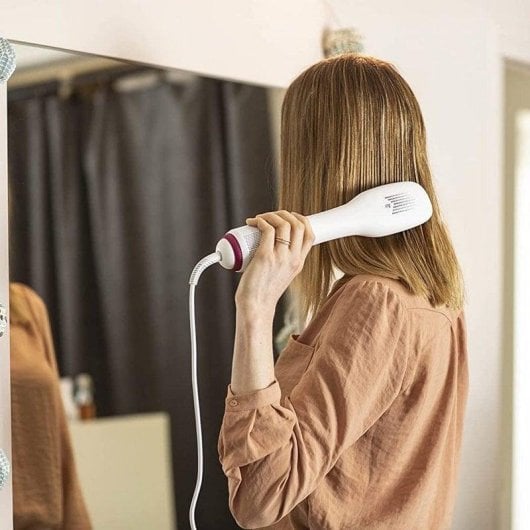 Escova Modeladora Rowenta CF6220F0 900W Cerâmica 3 Temperaturas Branco Rosa