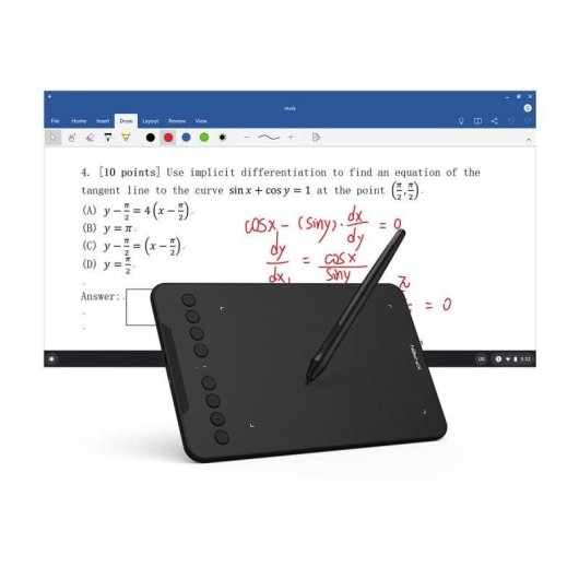 Mesa digitalizadora XP-Pen Deco mini7W sem fio 5080 LPI 8 teclas