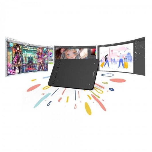 Mesa digitalizadora XP-Pen Deco mini7W sem fio 5080 LPI 8 teclas