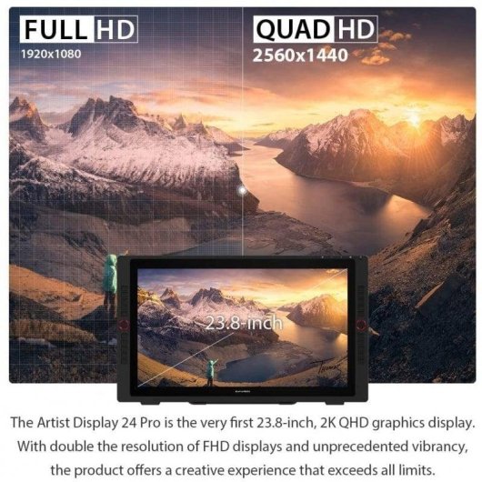 Tableta Gráfica XP-Pen Artist 24R Pro 23,8" 2K QHD USB-C