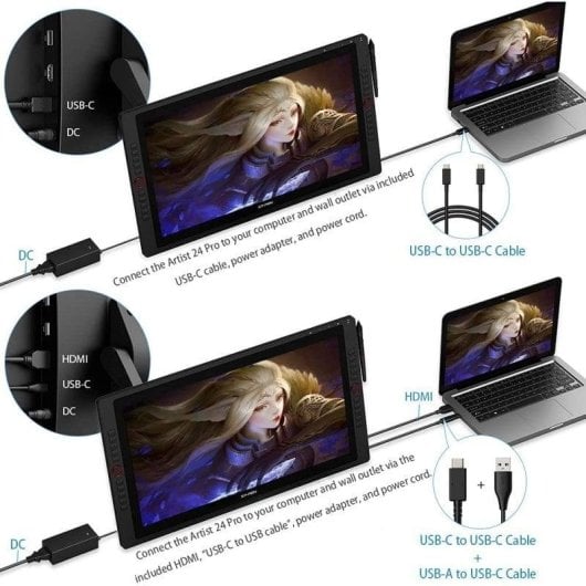 Tableta Gráfica XP-Pen Artist 24R Pro 23,8" 2K QHD USB-C