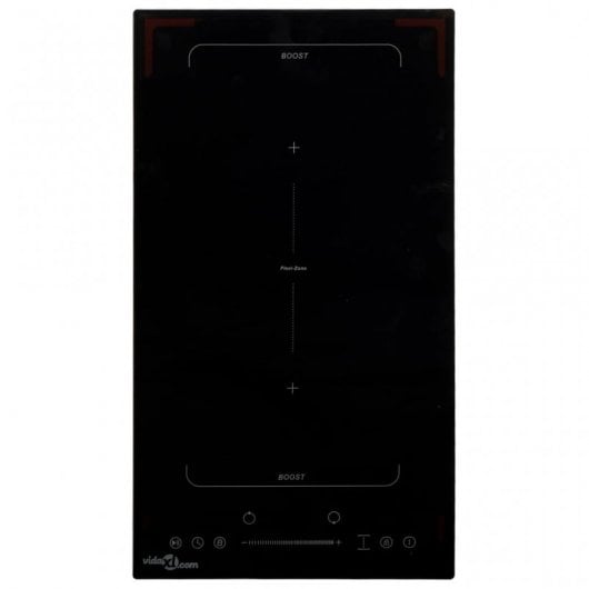 VidaXL 51438 Piano Cottura a Induzione 2 Zone 30 cm Nero