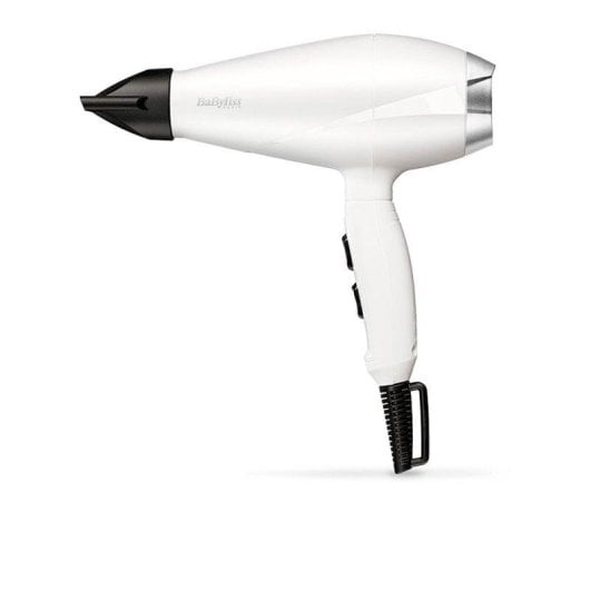 Sèche-cheveux Professionnel BaByliss 6704WE 2000W 3 Températures 2 Vitesses Concentrateur Noir et Blanc