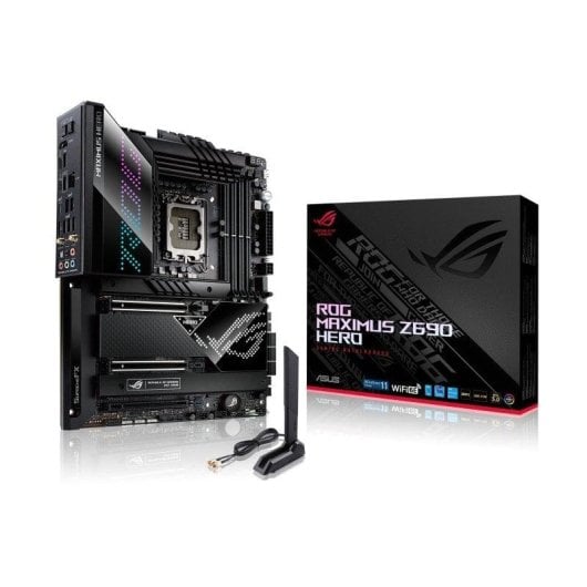 Carte mère ASUS ROG MAXIMUS Z690 HERO Intel Z690 LGA 1700 DDR5 ATX WiFi 6E Thunderbolt RGB Gaming