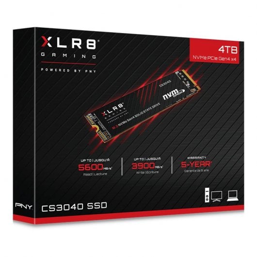 PNY XLR8 CS3040 SSD 4 TB M.2 NVMe PCIe Gen4x4