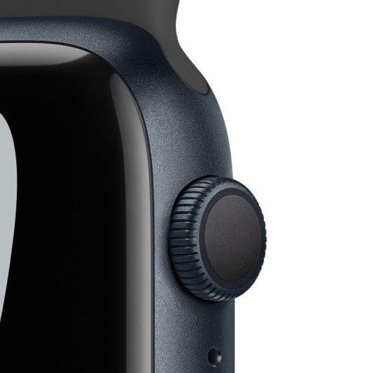 Apple Watch Series 7 Nike GPS 45mm Aluminio Medianoche con Correa Deportiva Antracita Negra