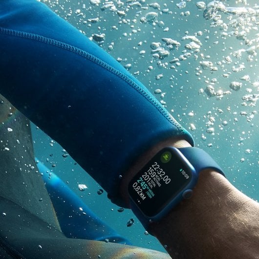 Apple Watch Series 7 Nike GPS 45mm Aluminio Medianoche con Correa Deportiva Antracita Negra