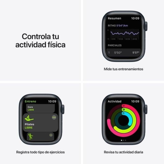 Apple Watch Series 7 Nike GPS Cellular 41mm OLED Alluminio Nero Antracite Resistenza Acqua IP6X SpO2
