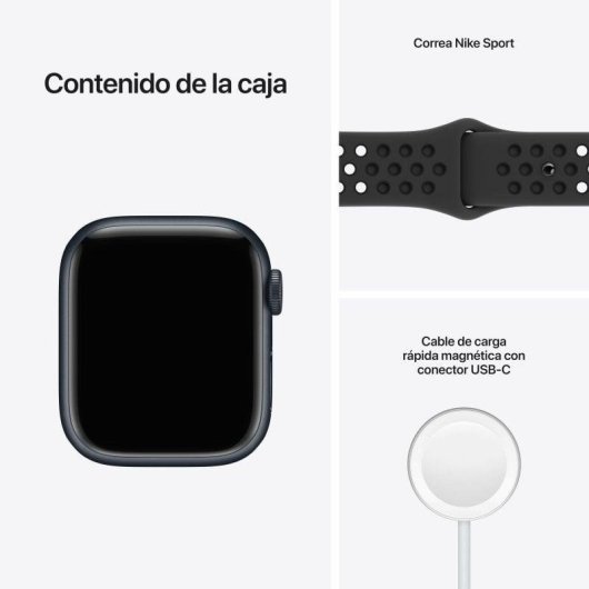 Apple Watch Series 7 Nike GPS Cellular 41mm OLED Alluminio Nero Antracite Resistenza Acqua IP6X SpO2