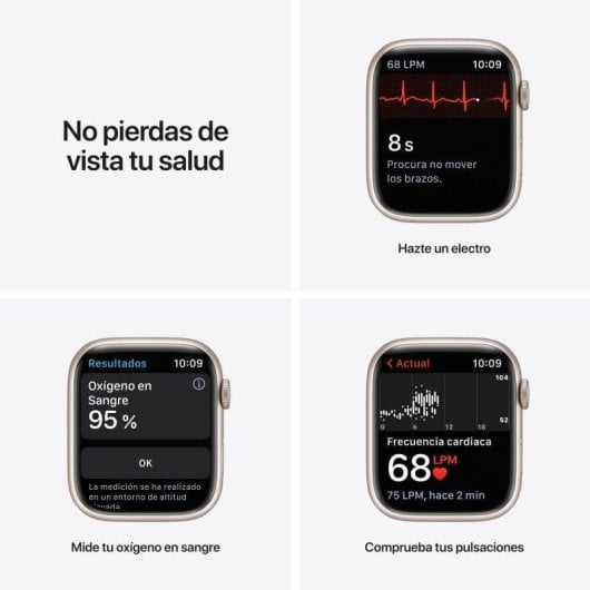 Apple Watch Series 7 Nike GPS + Cellular 45mm OLED Alluminio Bianco Estrella Cinturino Platino Nero Resistente Acqua IP6X SpO2 Cardiofrequenzimetro
