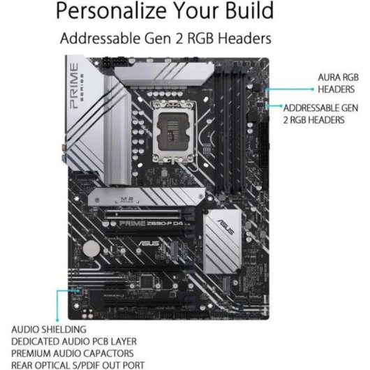 Placa Base ASUS PRIME Z690-P D4 Intel Z690 LGA 1700 DDR4 ATX 2.5GbE Thunderbolt 4