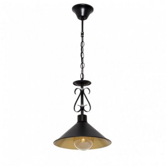 Fabrilamp Colgante Azalea 1xe27 Negro Oro