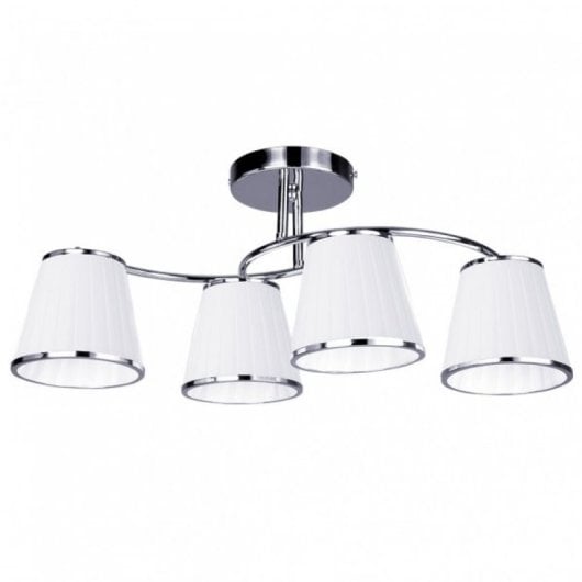 Fabrilamp Lámpara Lantanas 4xe27 Cromo Blanco