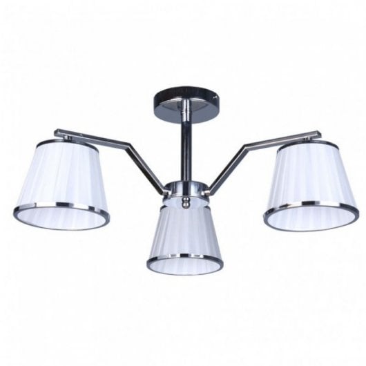Fabrilamp Lámpara Trébol 3xe14 Cromo Blanco