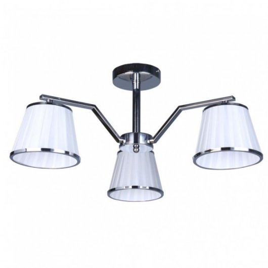 Fabrilamp Lámpara Trébol 3xe14 Cromo Blanco