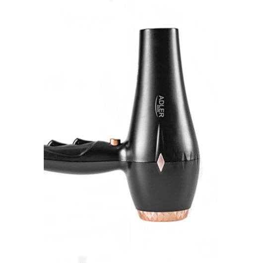 Phon Ionico Adler AD 2244 2000W 3 Temperature 2 Velocità Colpo Freddo Diffusore Nero Rosa