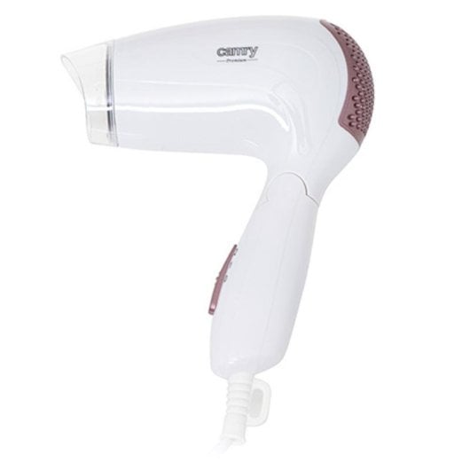 Sèche-cheveux de Voyage Pliable Camry CR 2254 1200W 2 Vitesses Poignée Pliable Blanc/Rose