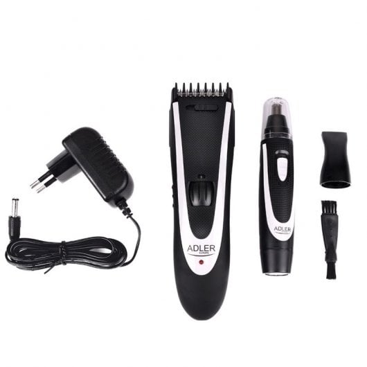 Fabrilamp AD2822 Tondeuse à cheveux et tondeuse en acier inoxydable Blanc/Noir