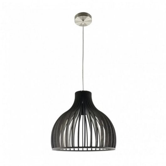 Fabrilamp Colgante Caoba 1xe27 Madera Café 35d