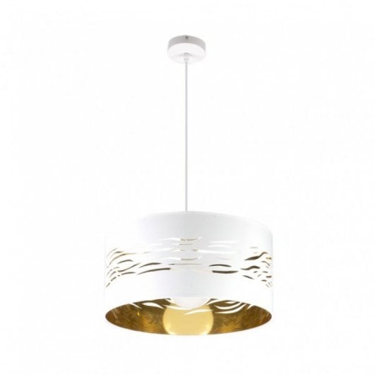 Fabrilamp Colgante Niebla 1xe27 Blanco Blanco Oro 40d