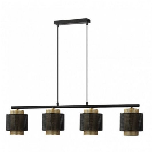 Fabrilamp Lámpara Kyoto 4xe27 Negro Oro