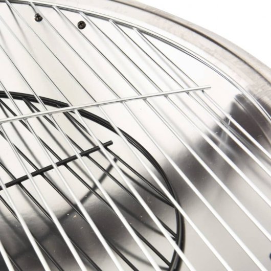 VidaXL brasero et barbecue 2 en 1 avec tisonnier acier inoxydable 56x56x49 cm