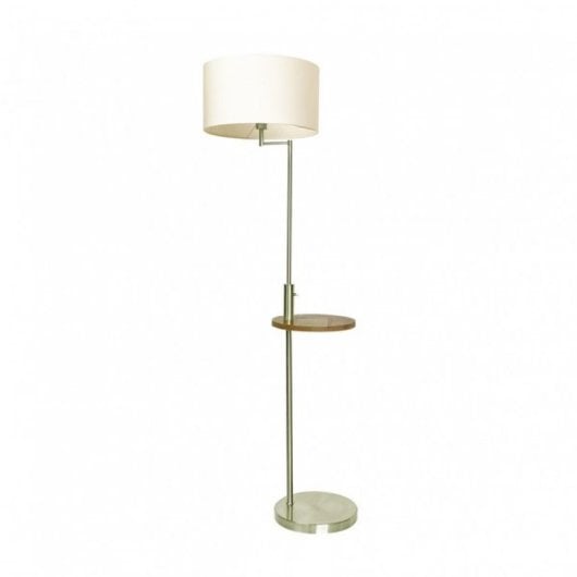 Fabrilamp Pie De Salón Sirio Conexión Usb 1xe27 Cuero Pantalla Beige