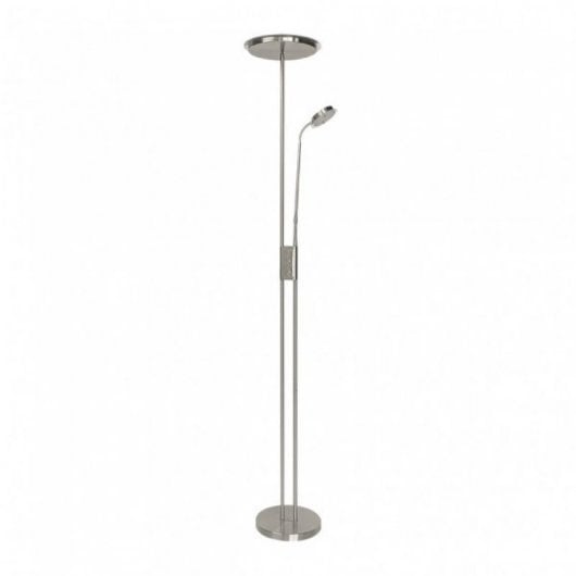 Fabrilamp Pie De Salón Antares 20w+7w 4000k Lector Níquel Intensidad Regulable