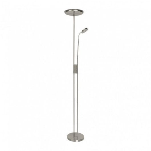 Fabrilamp Pie De Salón Antares 20w+7w 4000k Lector Níquel Intensidad Regulable