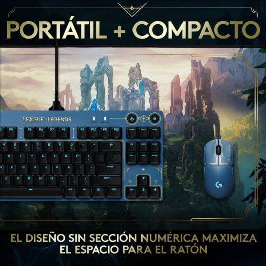 Logitech G Pro Teclado Mecánico Gaming Edición League of Legends Layout US