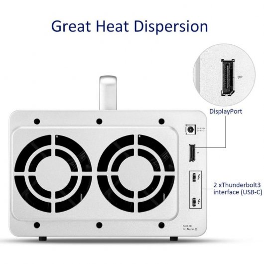 Dispositivo NAS TerraMaster D5 Thunderbolt 3 5 moduli