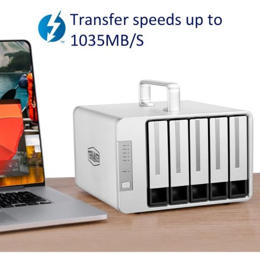 Dispositivo NAS TerraMaster D5 Thunderbolt 3 5 moduli