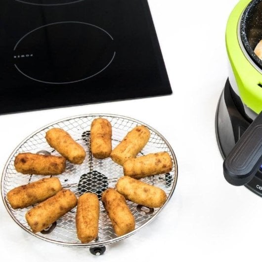 Accesorios para freidora Cecotec TurboCecofry 4D set snacks y cubeta plana 3L acero inoxidable