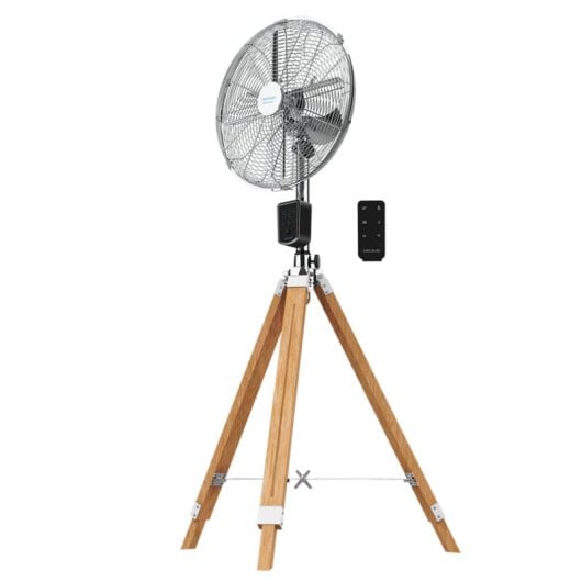 Ventilador Cecotec EnergySilence 1600 Woody Smart 4 aspas Mando a distancia 80°