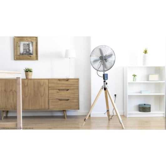 Ventilador Cecotec EnergySilence 1600 Woody Smart 4 aspas Mando a distancia 80°