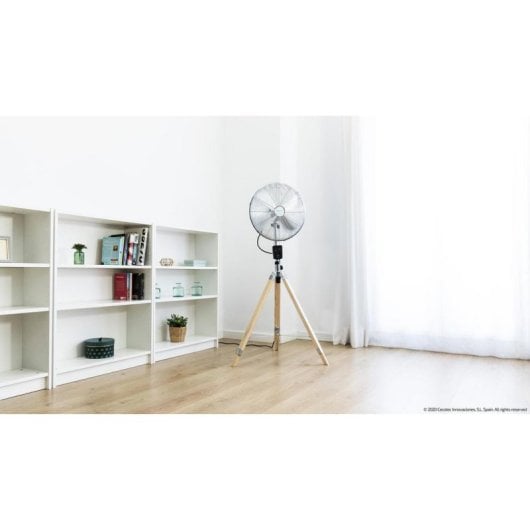 Ventilador Cecotec EnergySilence 1600 Woody Smart 4 aspas Mando a distancia 80°