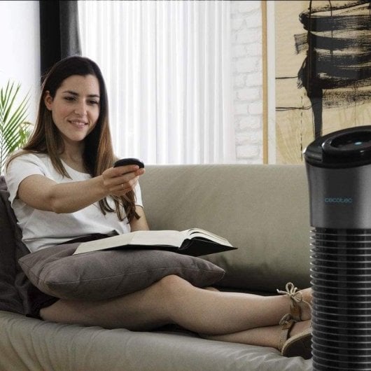 Ventilateur tour Cecotec EnergySilence 7090 Skyline télécommande 3 vitesses 45W