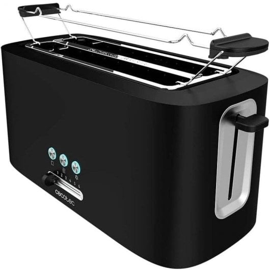 Grille-pain Cecotec Toast&Taste 16000 Extra Double 4 tranches 1630W Noir Inox