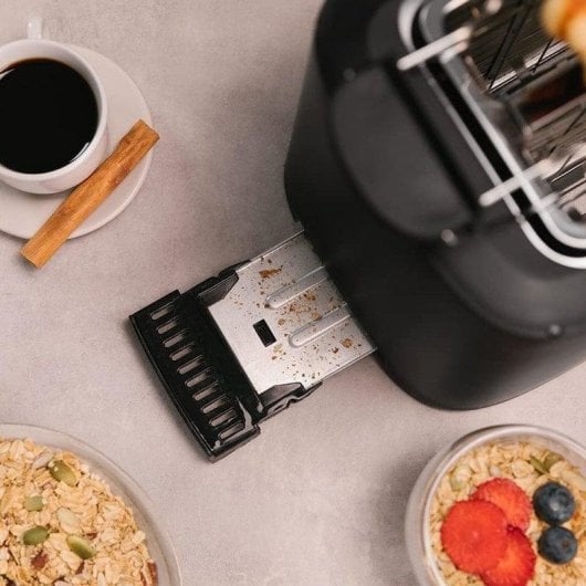 Grille-pain Cecotec Toast&Taste 16000 Extra Double 4 tranches 1630W Noir Inox