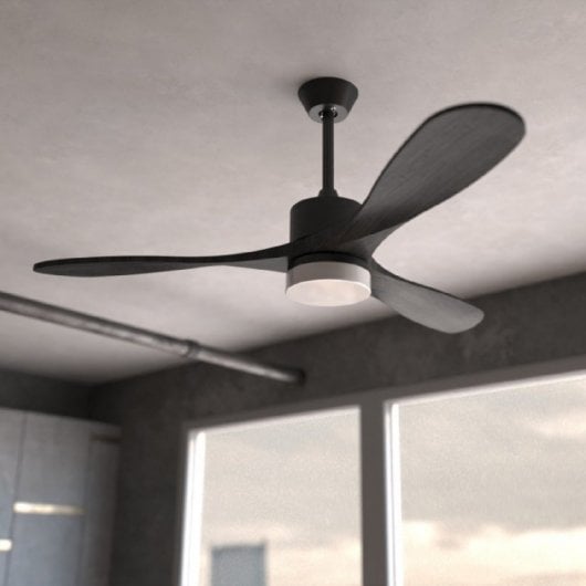 Cecotec EnergySilence Aero 5290 Stone Pro Ventilador de Techo con Luz LED y Mando 35W Negro